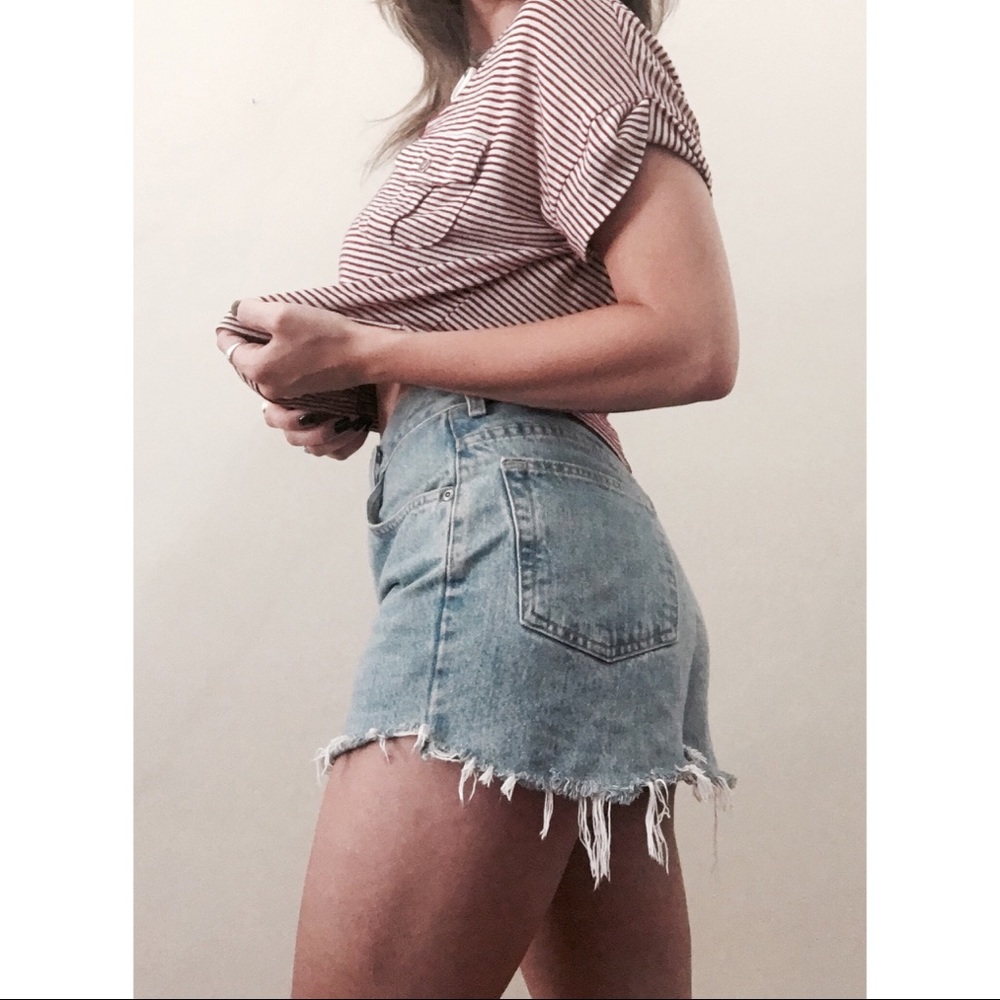 Pins & Needles Oversize Striped Crop Top